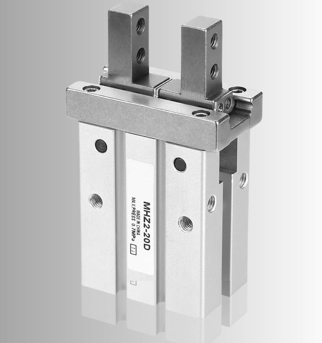 Jadeshay Parallel Greifer, MHZ2-20D 20mm Pneumatikzylinder Luftgreifer-Pneumatikzylinder Paralleler