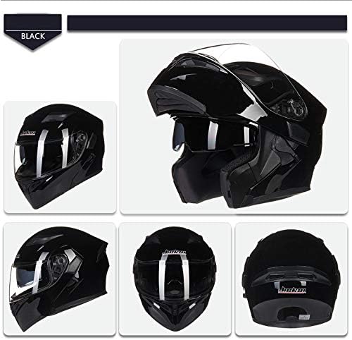 JIEKAI Helm für Motorräder Full-Face Motorcycle Helmet Tragbarer Integralhelme Flip-up Motorradhelm