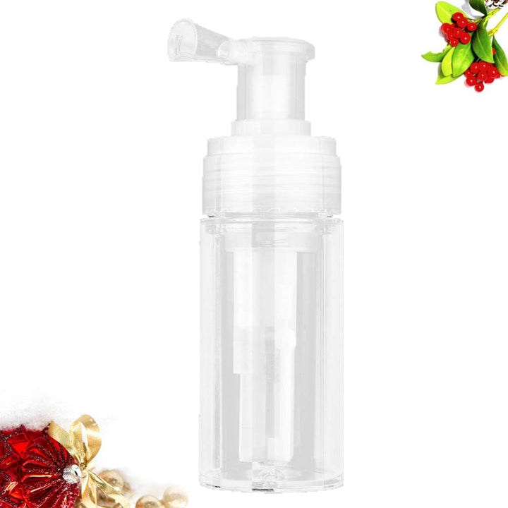 EXCEART Quetschflasche Pulver Sprühflasche Nachfüllbar Transparent Leer Sprayer Flasche Fiber Applic