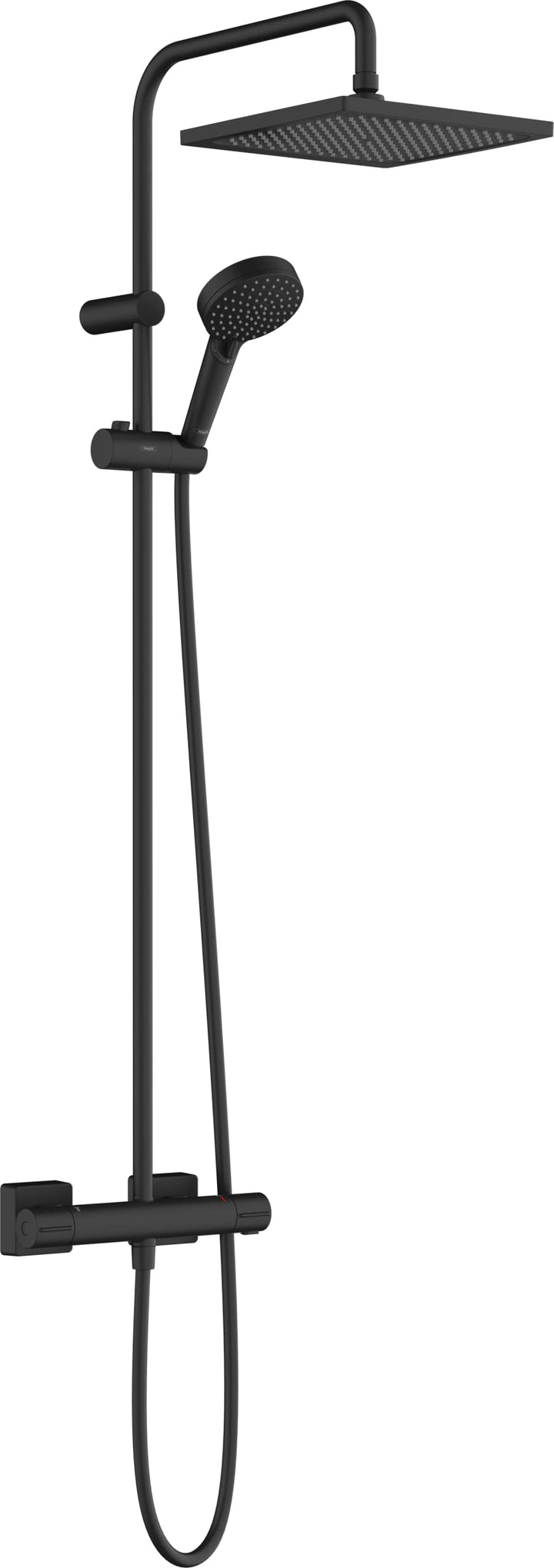 hansgrohe Duschsystem Vernis Shape, Brausekopfgrösse 240 x 240 mm, Duschset mit Thermostat, Duschkop