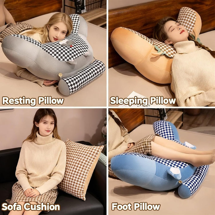 Rückenkissen für Bett und Sofa mit Armlehnen Ergonomisches Lesekissen Erwachsene Atmungsaktives Lese