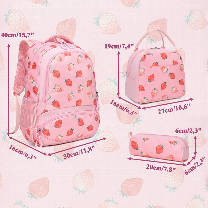Schulrucksack Kinder Mädchen Grundschule Schultaschen Sets für Mädchen Kinderrucksack Daypack Gross