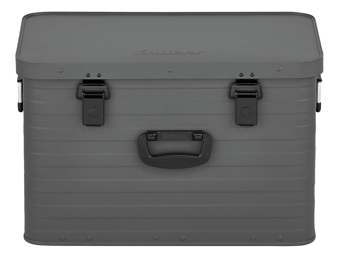 Enders® Alubox Toronto L Grey, 63 Liter, Aluminium Box 1 mm Wandstärke, spritzwasserdicht, stapelbar