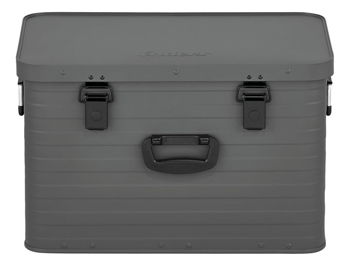 Enders® Alubox Toronto L Grey, 63 Liter, Aluminium Box 1 mm Wandstärke, spritzwasserdicht, stapelbar