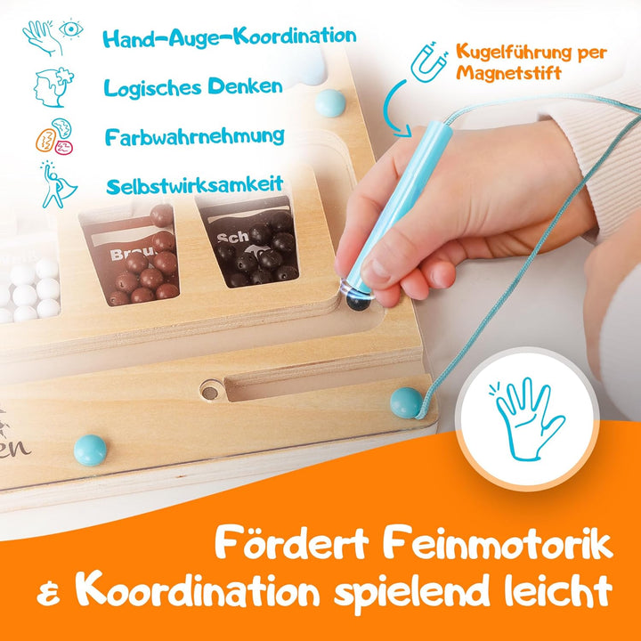 Filapen® Montessori Spielzeug ab 3 Jahren I Pädagogisches Motorikspielzeug I Farben &amp; Zahlen Lernen