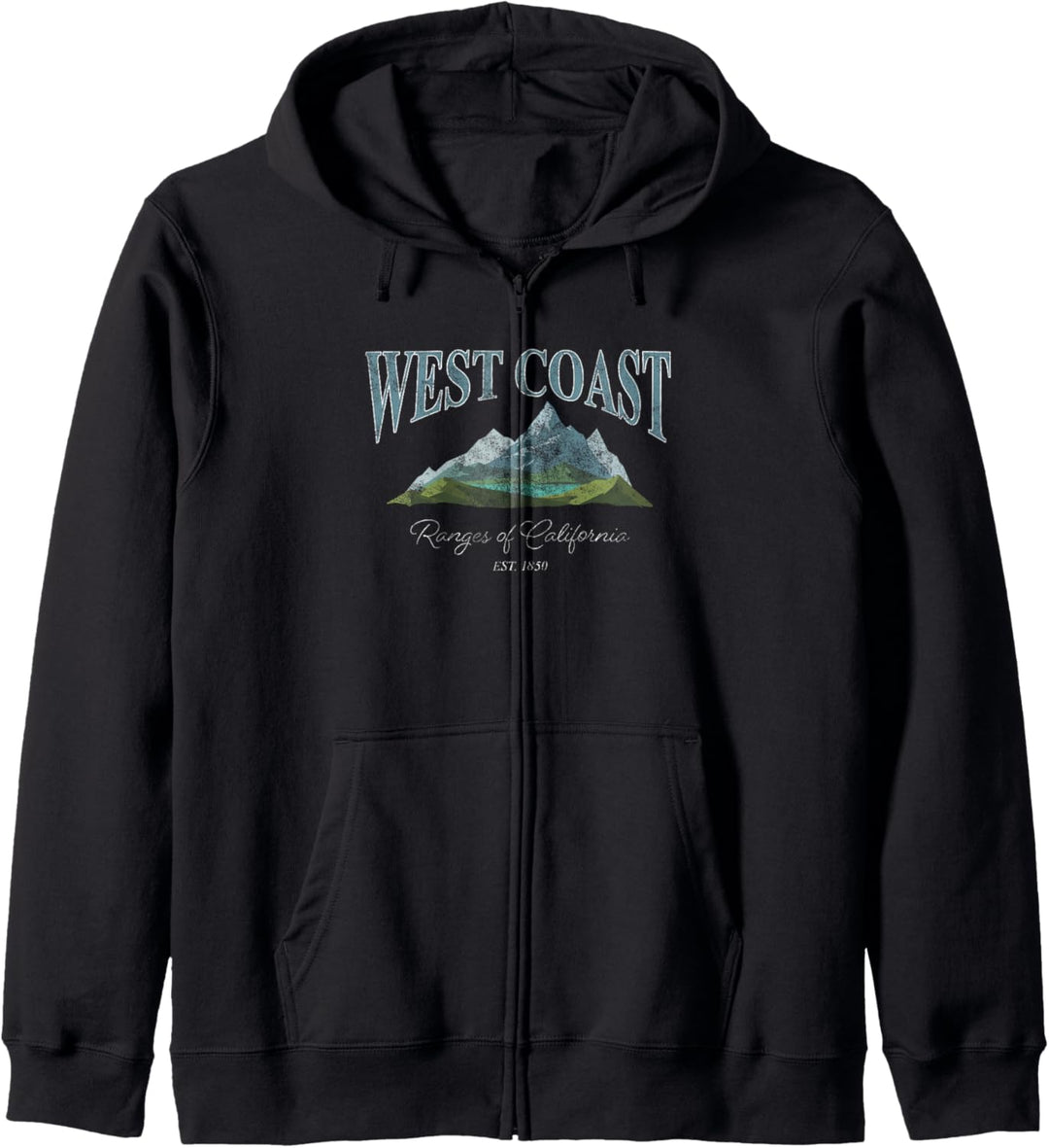 West Coast Ranges Of California Mountains Kapuzenjacke