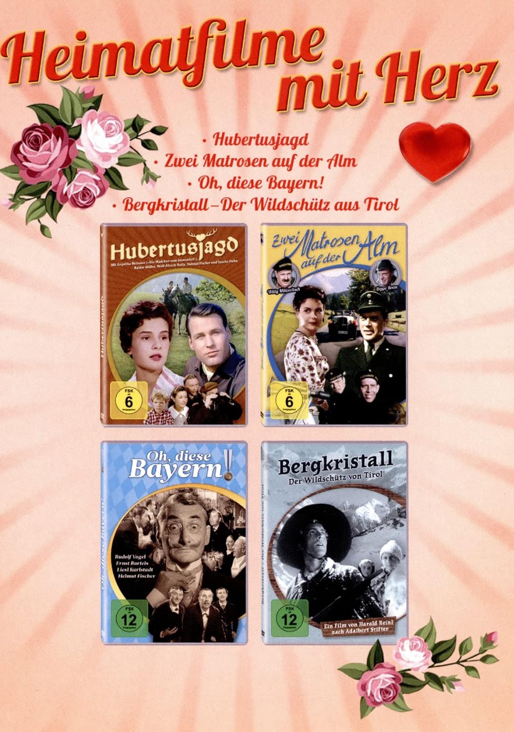 Heimatfilme mit Herz (4er-Schuber) [4 DVDs], DVD