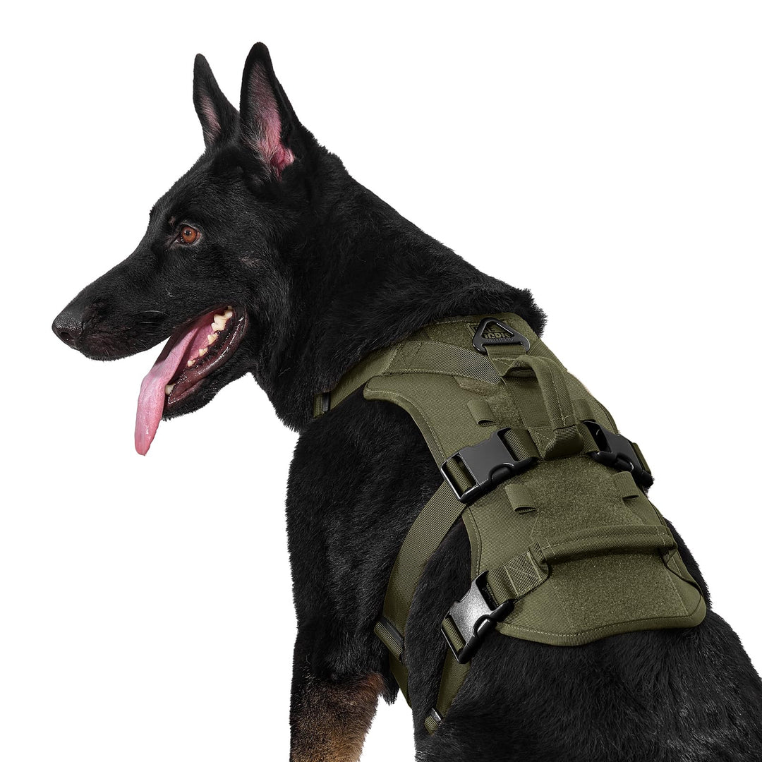 OneTigris Hundegeschirr, T-Bone Taktisches Geschirr mit 2 Griff Ausbruchsicher Einstellbar Brustgesc