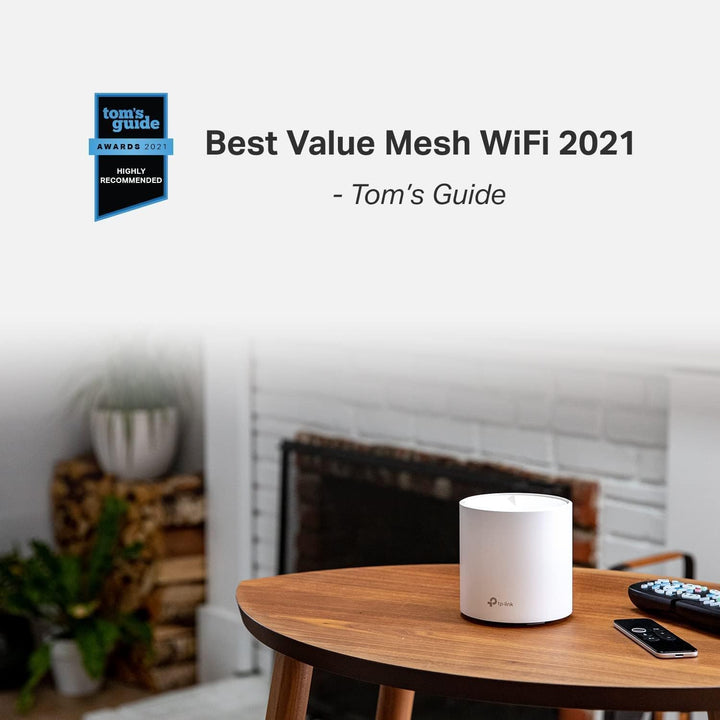 TP-Link Deco X20 Mesh WLAN Set (3 Pack), Wi-Fi 6 AX1800 Dual Band Router & Repeater, 2x Gigabit Port