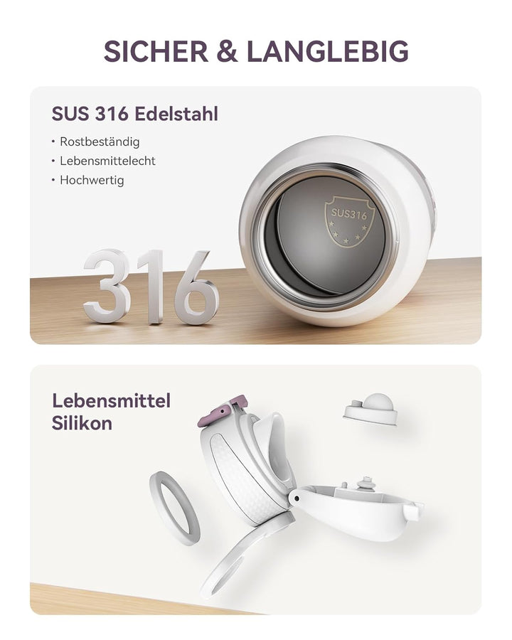 Comfyer BW01 Tragbarer Flaschenwärmer Baby unterwegs für Baby, 12000mAh Akku, Schnelles Aufheizen 2