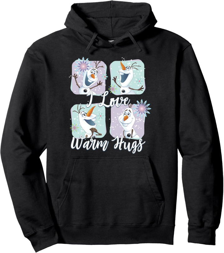 Disney Frozen Olaf Love Warm Hugs Colorful Pullover Hoodie