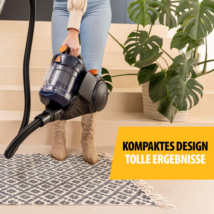 Tristar Multi Zyklon Staubsauger – Beutellos – 18 m Reichweite – 2,8 L Volumen – 700 W Motor – Einst