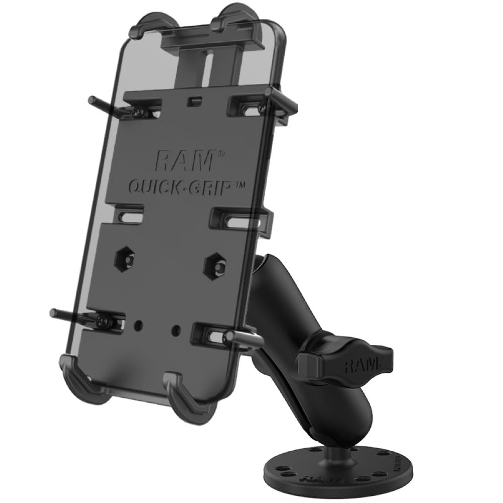 Ram Mounts UNPKD RAM Quick-Grip XL UNIVERSAL Holder W/Round, W126108971 (UNIVERSAL Holder W/Round MO
