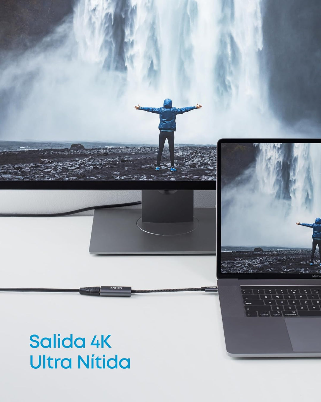 Anker PowerExpand+ USB-C auf HDMI Adapter aus Aluminium, kompakter, 4K 60Hz, für MacBook Pro, MacBoo