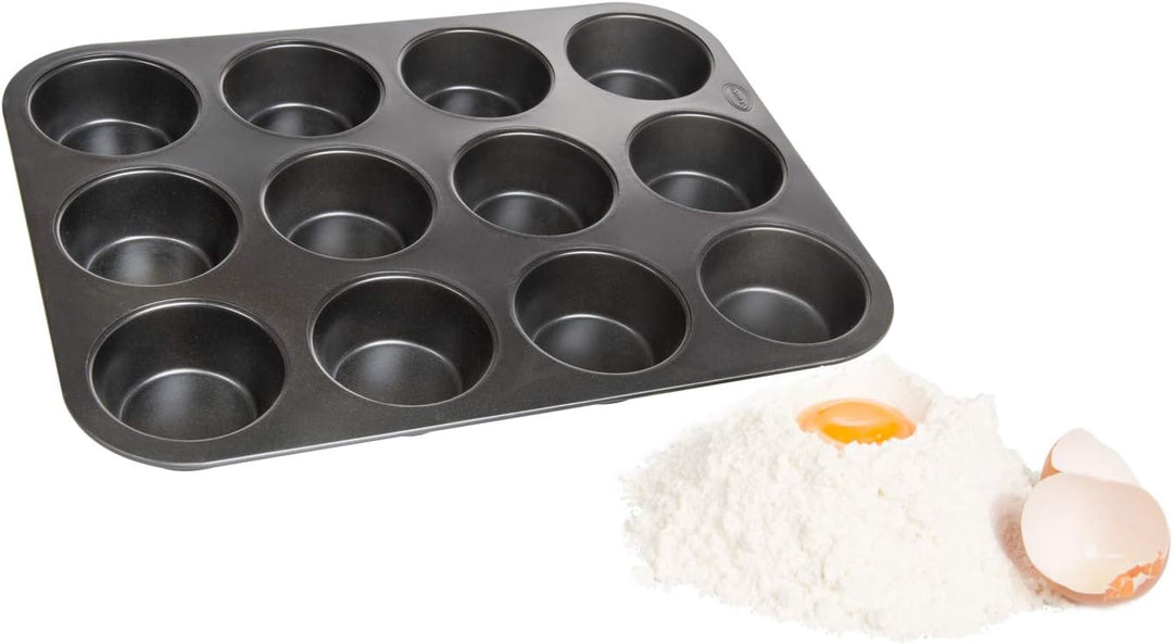 Wenco 545969 12er Muffinform, Spülmaschinengeeignet, Schwarz Version 2020, Version 2020