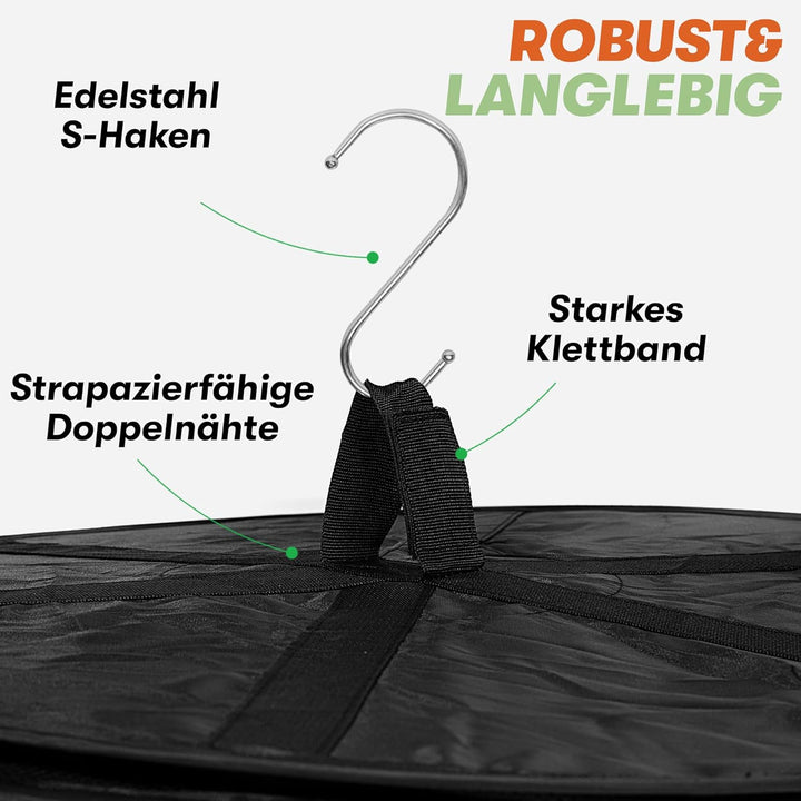 Hochwertiges Trockennetz für Kräuter – Trocknungssystem mit Reissverschluss für Grow Zelt oder Gewäc