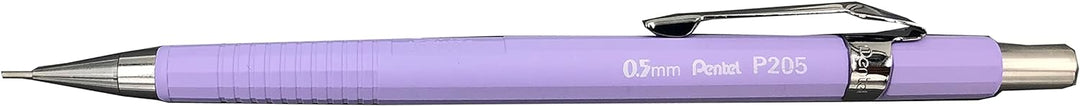Pentel P200 Series Technische Druckbleistifte, Pastell-Reihe, 0,5 mm, 12 Stück, sortiert, 2 x blau,