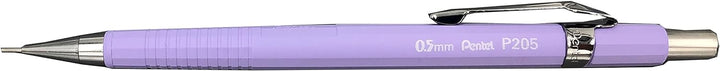 Pentel P200 Series Technische Druckbleistifte, Pastell-Reihe, 0,5 mm, 12 Stück, sortiert, 2 x blau,