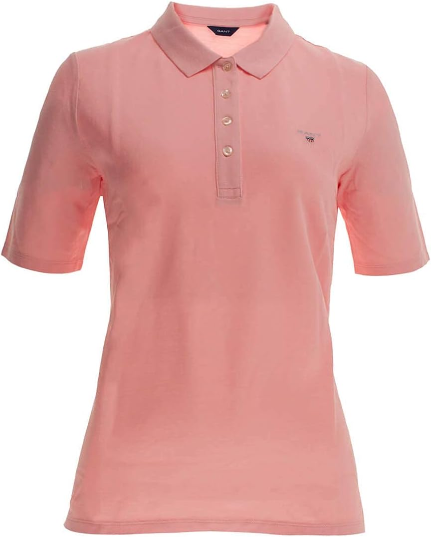GANT Damen ORIGINAL LSS Pique Polohemd XS Blushing Pink, XS Blushing Pink