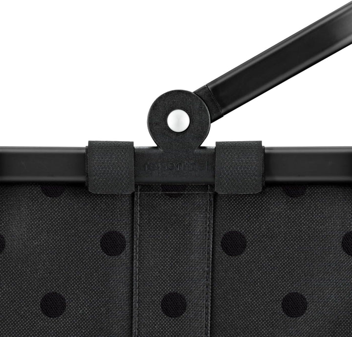 reisenthel carrybag XS Glossy dots Black – Kleiner Stabiler Korb im XS Format Kleiner Variante der E