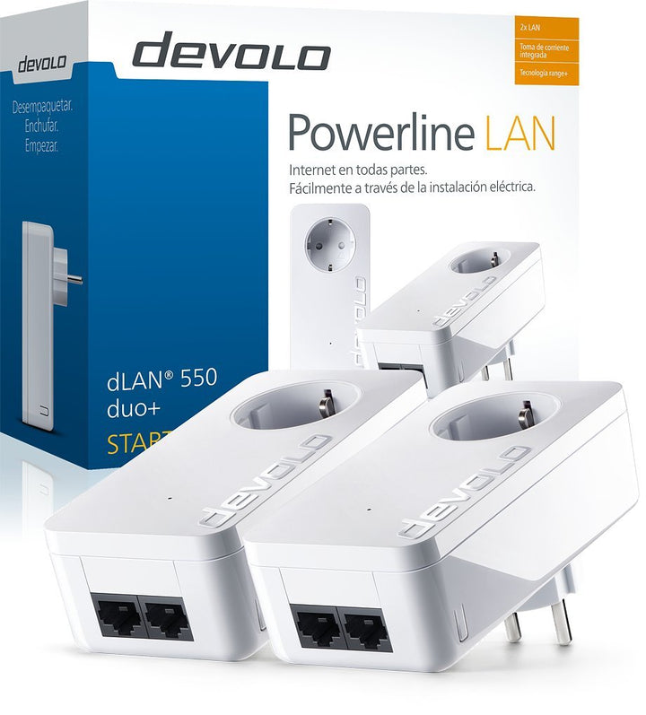 Devolo 550 Duo+ Powerline Starter kit (Niederländische Version)