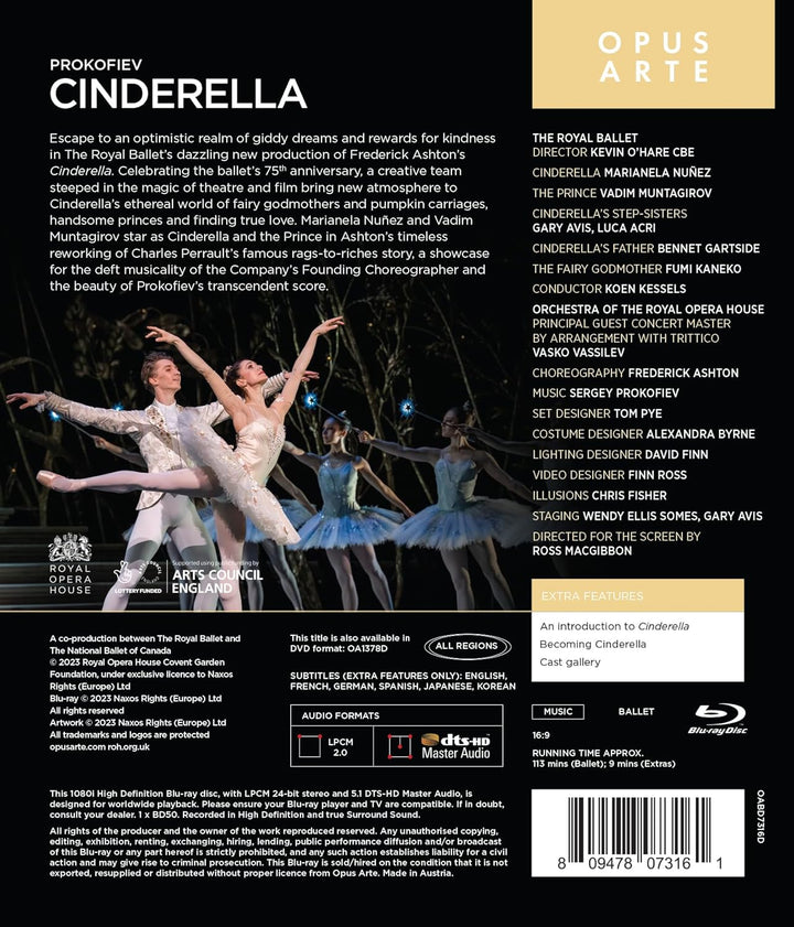 Cinderella [Choreografie von Frederick Ashton, The Royal Ballet], DVD