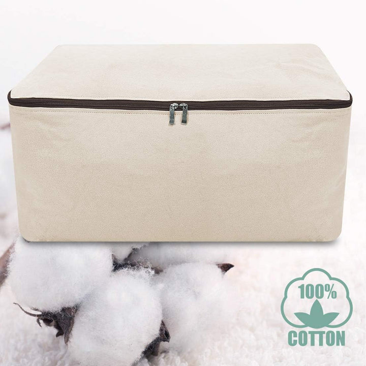 iwill CREATE PRO 100% Baumwolle Canvas Kleidungsstück Aufbewahrungstasche, Decken Bettdecken Organiz