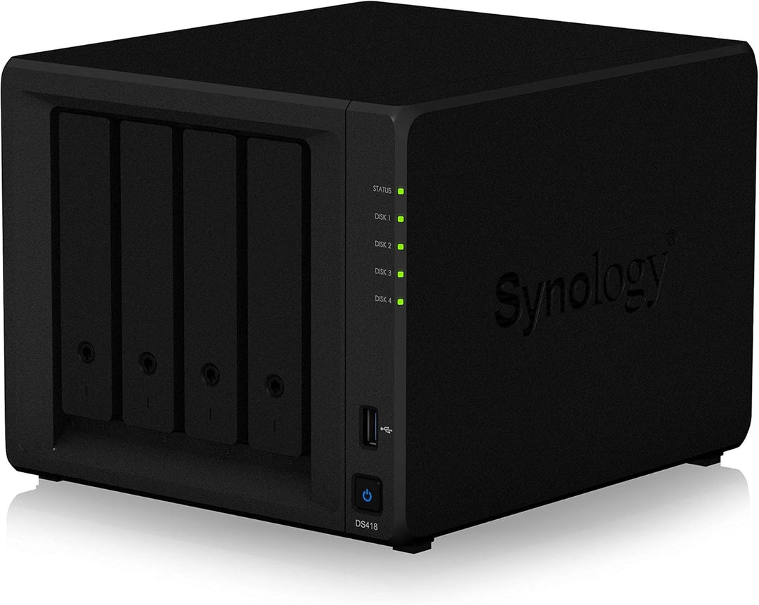 Synology DS418 4-Bay 40TB Bundle mit 4X 10TB WD Red Plus 40TB DS418, 40TB DS418