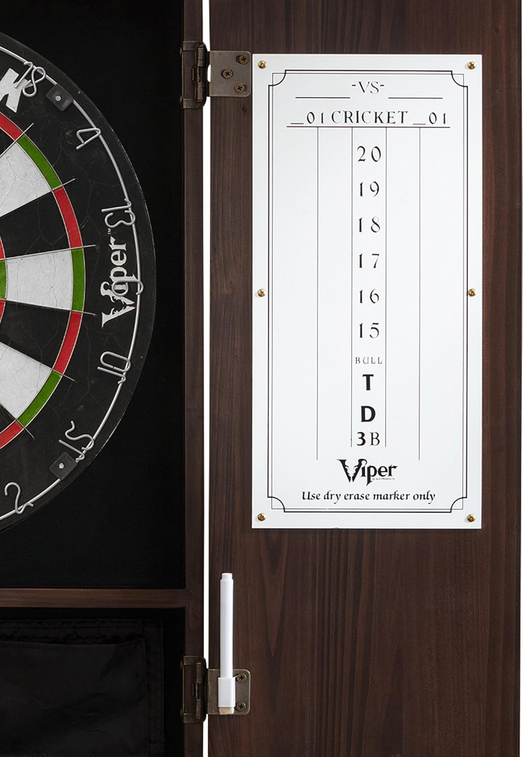 Viper Metropolitan Massivholzschrank & Sisal/Borsten, spielfertiges Bündel mit Steelspitzen-Darts, i