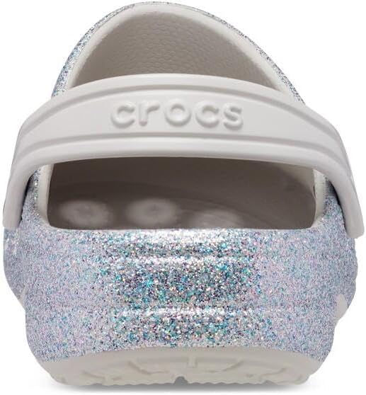 Crocs Unisex Kinder Baya Clog K 32/33 EU Glitter Silver, 32/33 EU Glitter Silver
