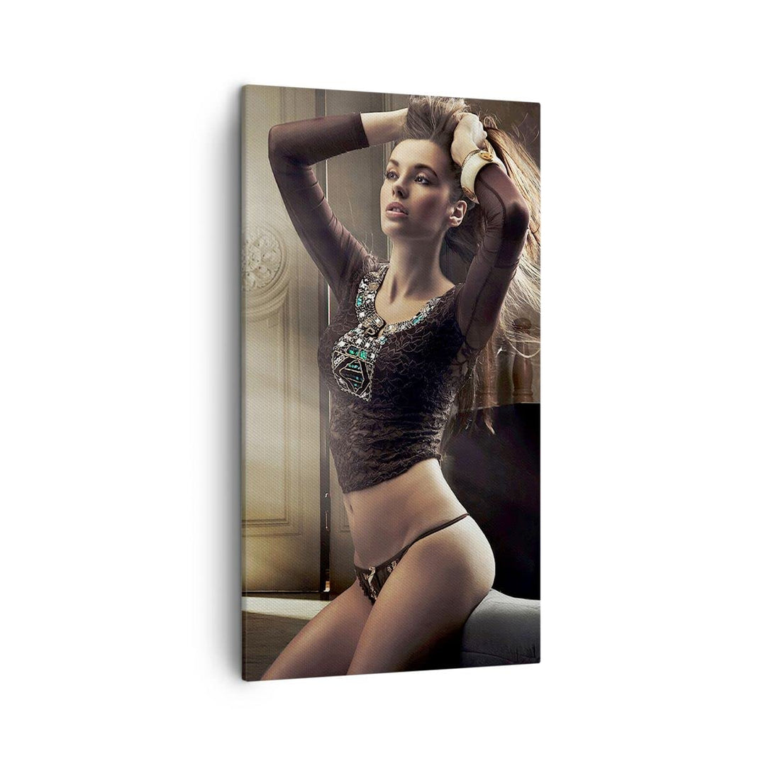 Bilder auf Leinwand Schönheit Club Kosmetik Disco Leinwandbild mit Rahmen 45x80cm Wandbilder Dekorat