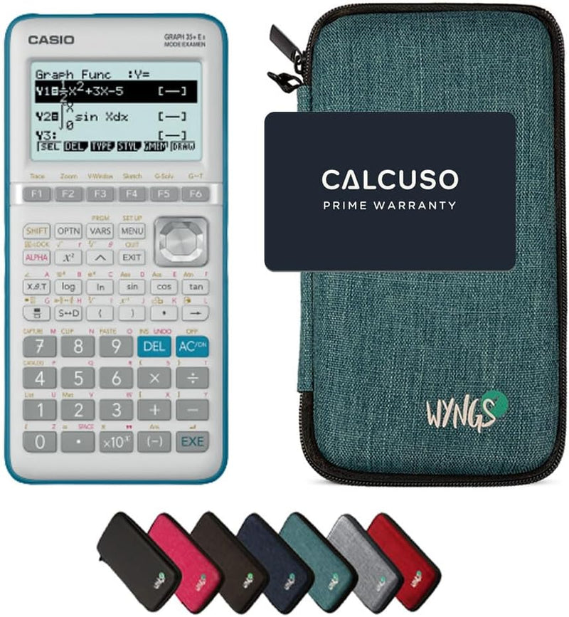 CALCUSO Sparpaket Türkis vom Taschenrecher Casio Graph 35+ E II türkis Casio Graph 35+EII, türkis Ca