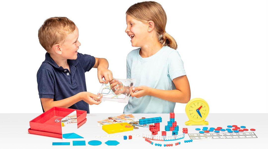 WISSNER® Mathe-Lernbox für die Grundschule mit Übungsaufgaben - Mathe-Set Made in Germany, Ideal für