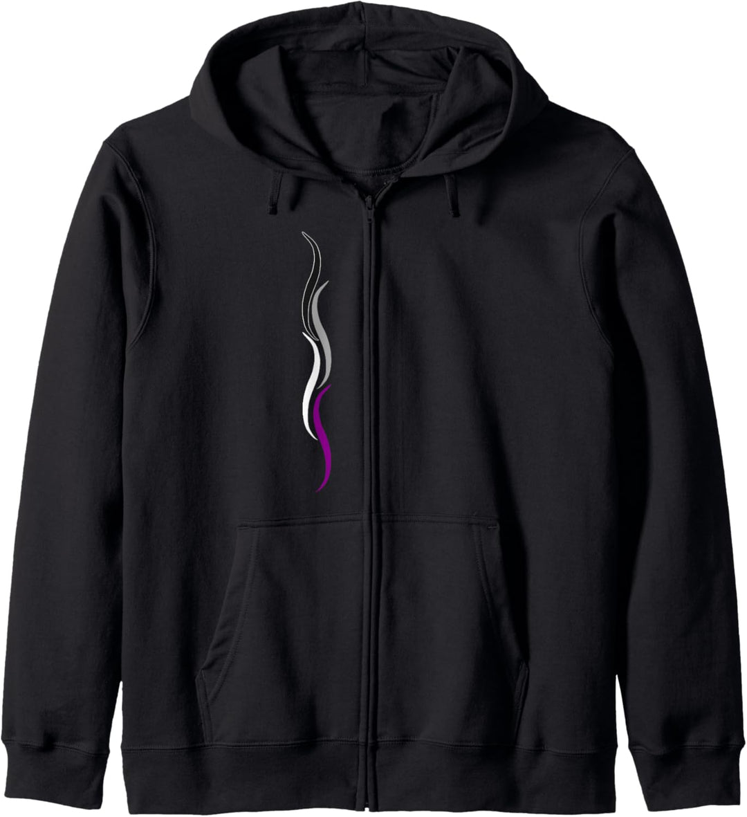 Dezente Asexual Pride Lines, Asexualität Ace Pride Flagge Kapuzenjacke
