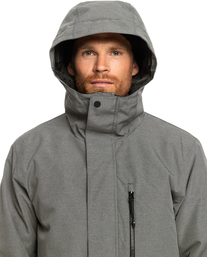 Quiksilver Herren Mission Solid Jk Schneejacke S Heather Grey, S Heather Grey