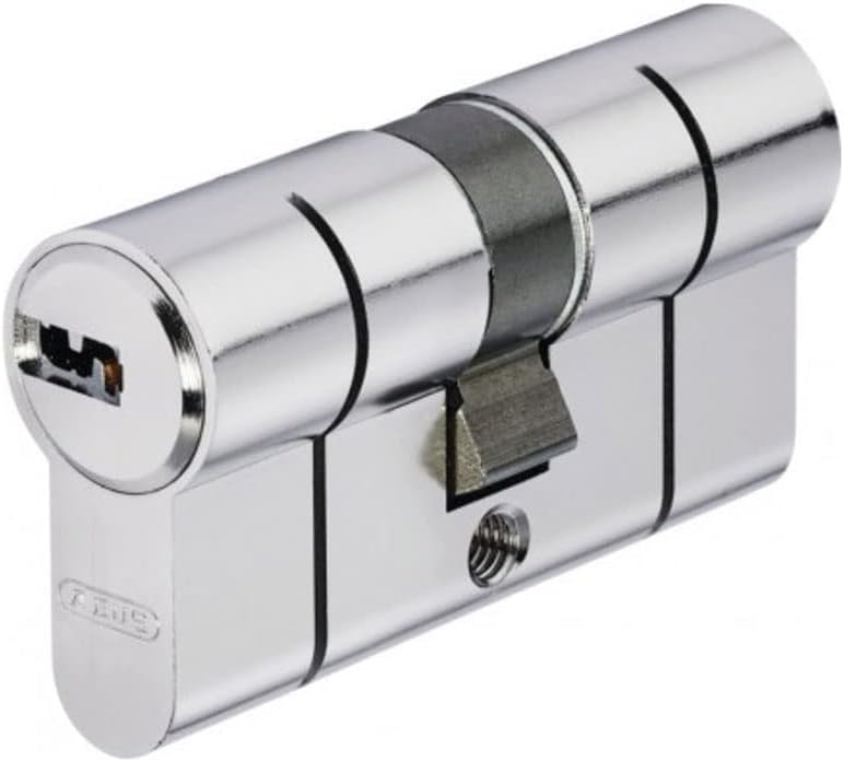 ABUS Türzylinder D6N - Schliesszylinder für Wohnungstüren, vernickelt, 35x55 mm - 33461 35x55 mm Ver