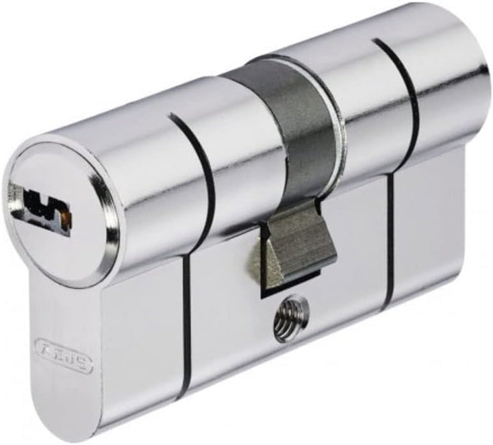 ABUS Türzylinder D6N - Schliesszylinder für Wohnungstüren, vernickelt, 35x55 mm - 33461 35x55 mm Ver