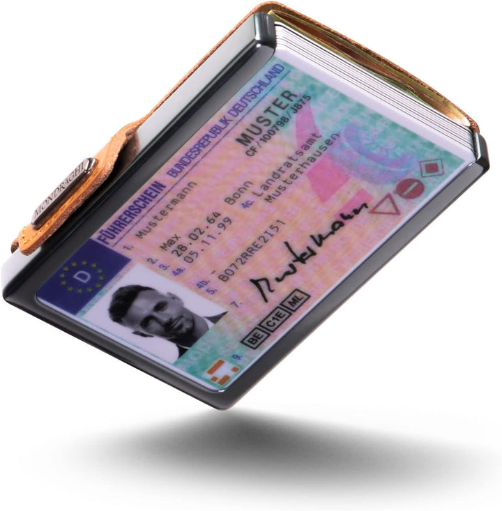 MONDRAGHI Mini-Wallet. Ultraleichte, schlanke Mini-Brieftasche - Kartenhalter und Kartenhalter mit M