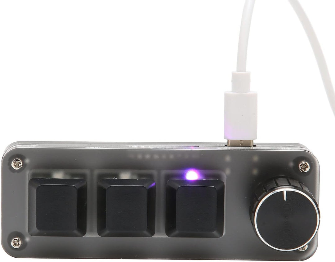 Dpofirs OSU Keypad Gaming Tastatur, 3 Tasten Hot Swap Spieletastaturen Mechanische USB RGB Tastatur