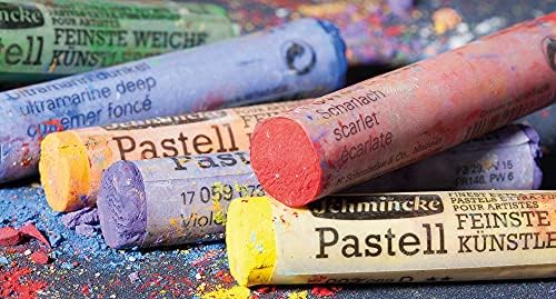 Schmincke – Pastell, Premium-Set mit Aquarellfarben, Holzkasten mit Pastellstiften, handgefertigte P