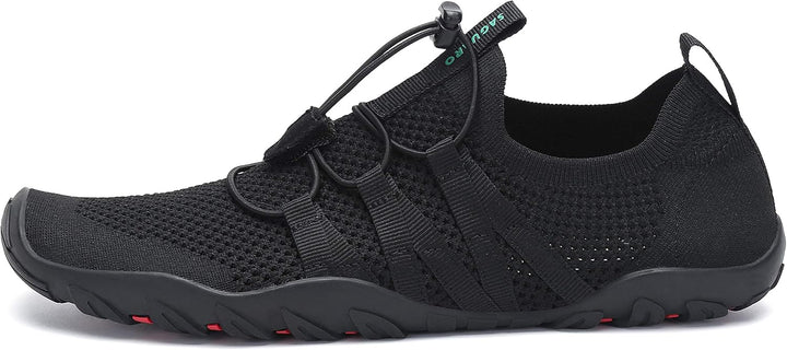 SAGUARO Herren Badeschuhe Damen rutschfeste Sohle Schnell Trocknend Schwimmschuhe 37 EU Dunkelschwar