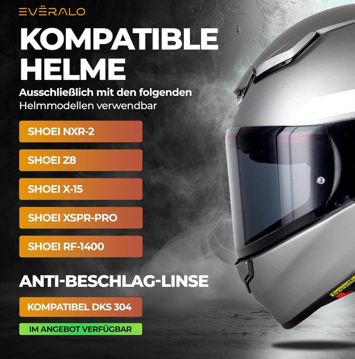 Visier Kompatibel Mit Shoei Nxr 2 - Z8 - Xspr Pro - X15 - Cwr F2 – Pinlock-Ready Helmvisier (Light S