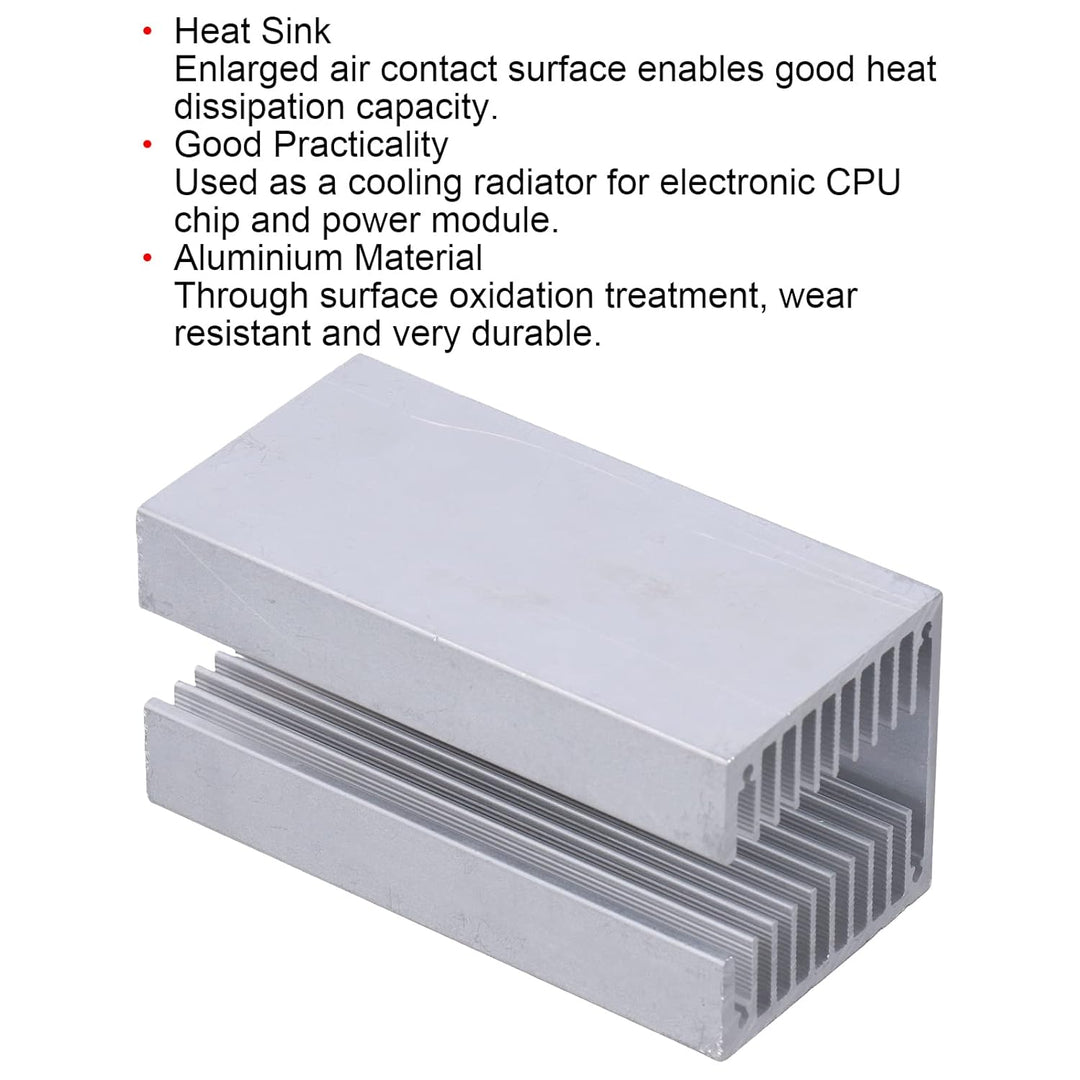 Aluminium-Kühlkörper U-Typ Easycargo-Kühlkörper 100x50x50mm Thermal Cooler Cooling Radiator Zubehör