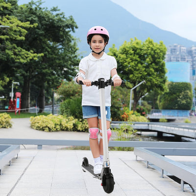 Caroma E Scooter Kinder Unter 16 Jahren, 20km/h, Reichweite 25 km, Faltbarer E Roller Kinder, 3-Gang