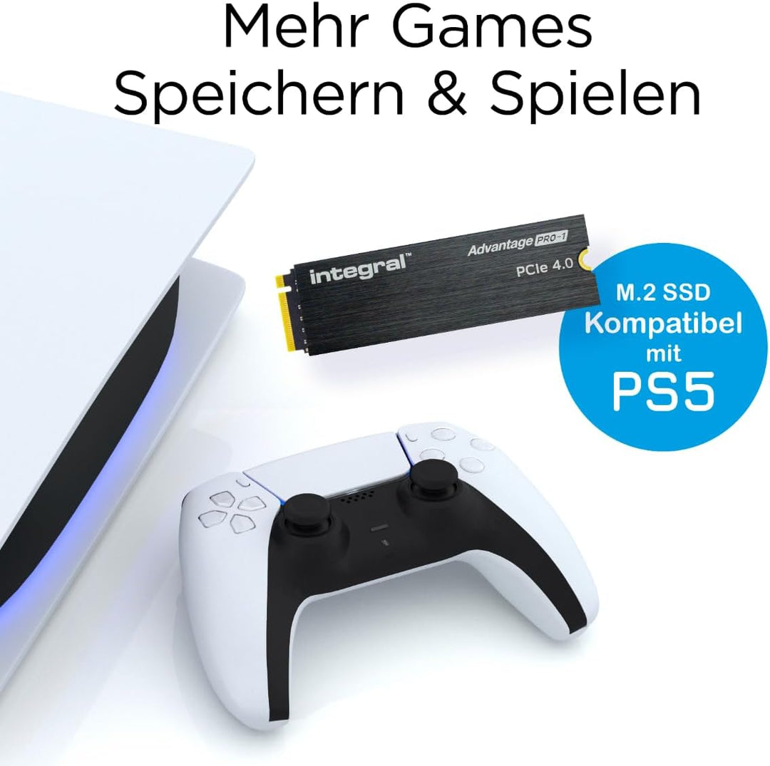 Integral 1TB NVME M.2 SSD 2242 NVMe PCIe Gen3 x4 SSD - Read Speed bis zu 3400MB/s, Write Speed bis z