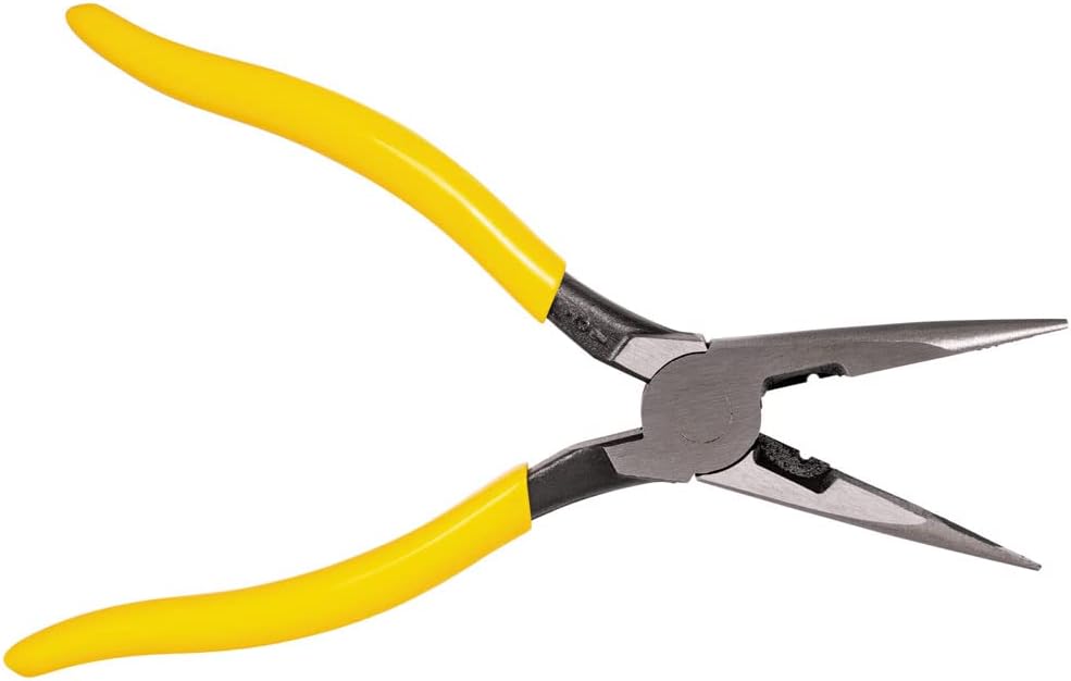 Lange Nase Seitenschneide- und Abisolierzange, robust, 20 cm, kleine Werkzeuge D203-8N, gelber Griff