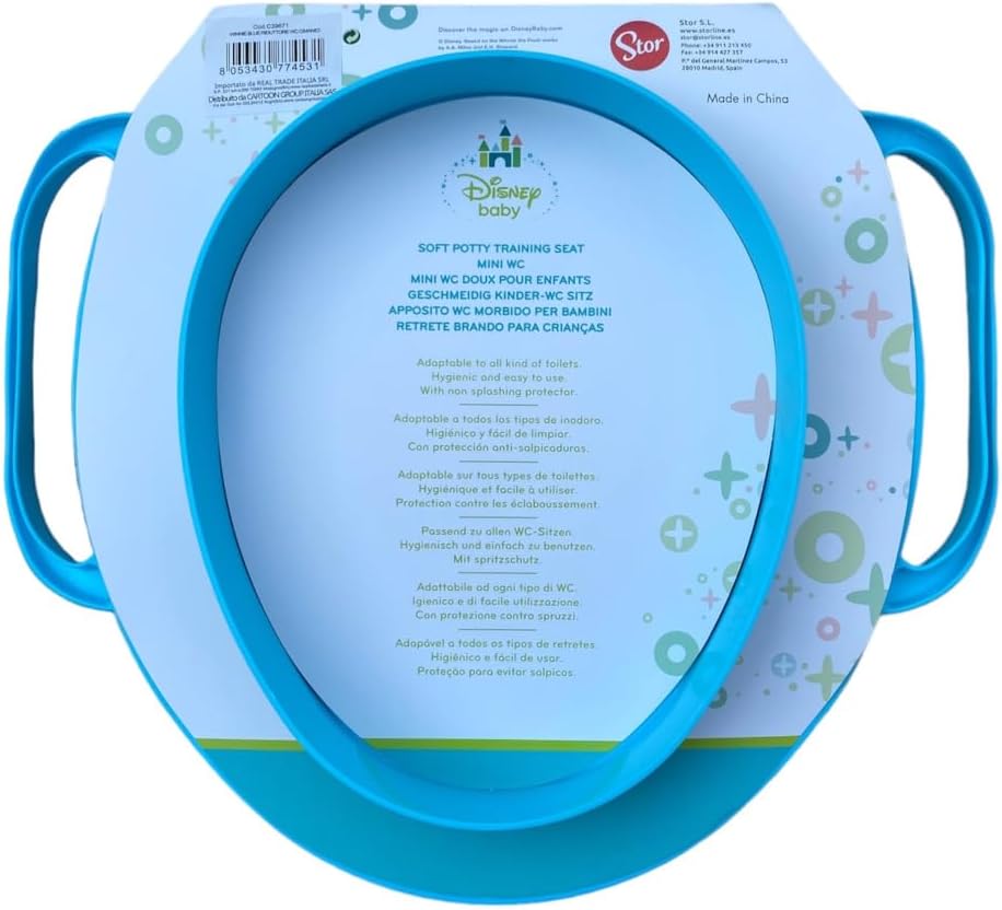 Winnie the Pooh Disney Toilettensitz für Kinder, universal, mit hellblauen Griffen Winnie Puuh, Hell