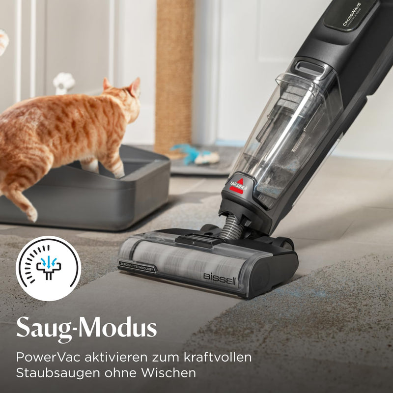 BISSELL CrossWave OmniForce Edge, Kabelloser Nass Trockensauger, Saugen & Wischen in Einem oder nur