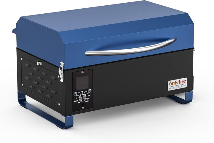 Onlyfire Pellet Smoker Grill, 8-in-1-Multifunktion Räucherofen, Pelletgrill inkl. Abdeckhaube, LED-B