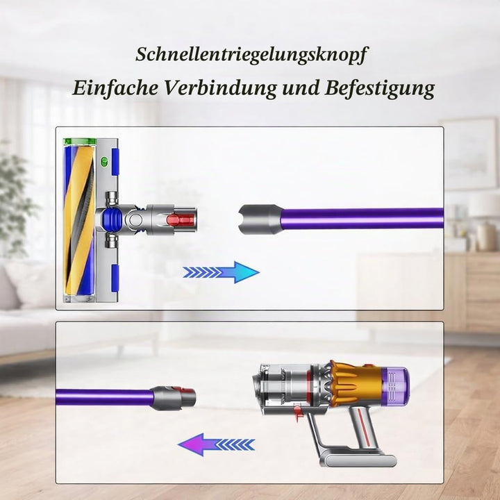 Verlängerungsrohr für Dyson V12 Detect Slim / V10 Digital Slim Stabstaubsauger, 74cm/29in Aluminium